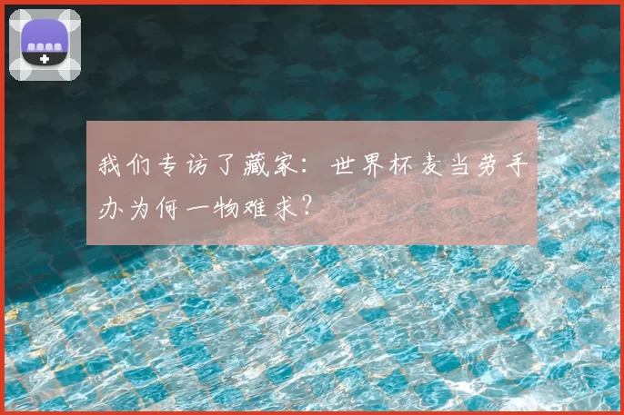 我们专访了藏家:世界杯麦当劳手办为何一物难求?