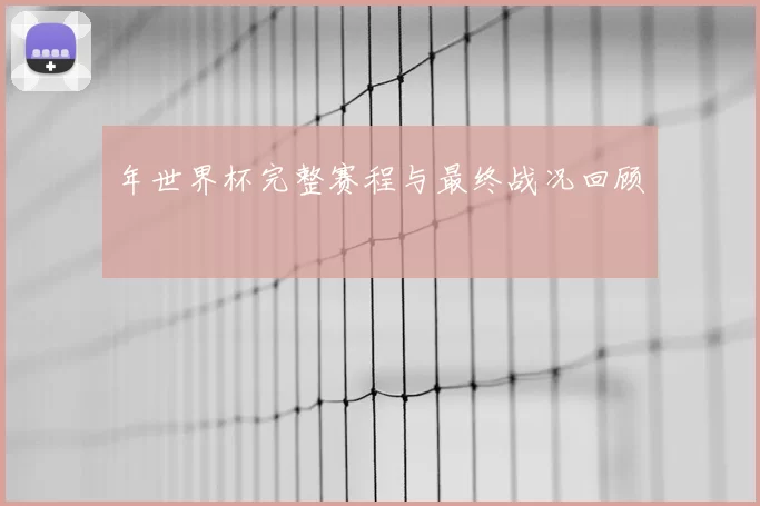 年世界杯完整赛程与最终战况回顾