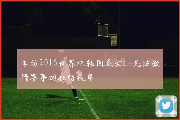 专访2016世界杯韩国美女:见证激情赛事的独特视角