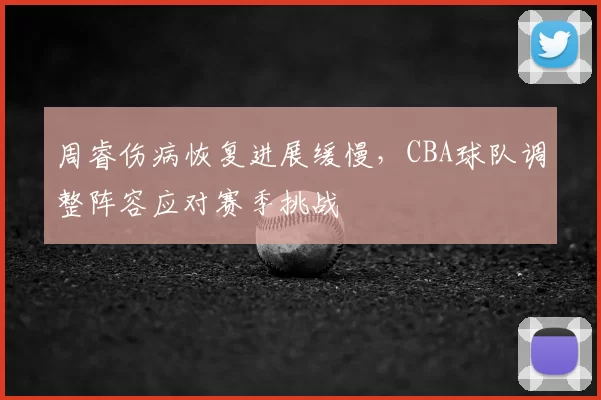 周睿伤病恢复进展缓慢，CBA球队调整阵容应对赛季挑战