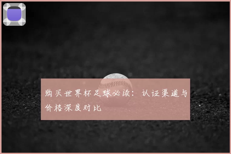 购买世界杯足球必读：认证渠道与价格深度对比